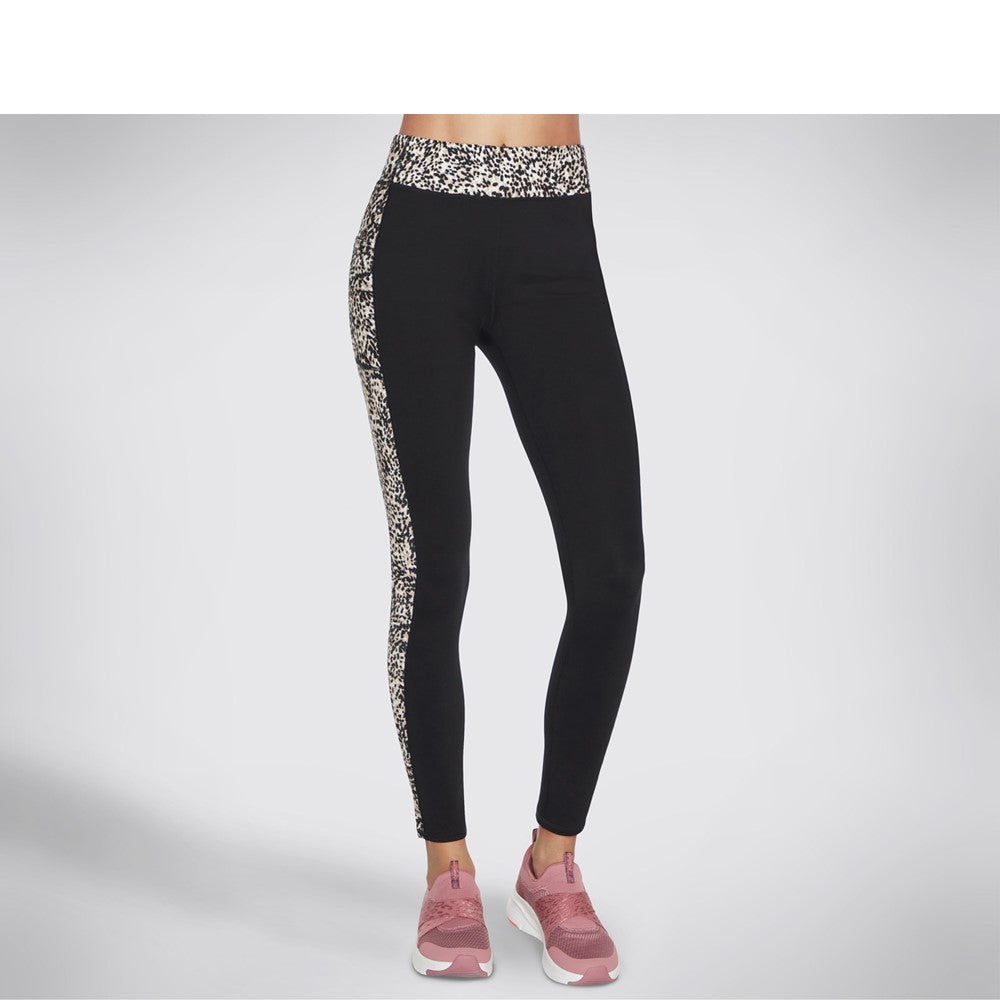 Women's Skechers Go Strech Mini Cheetah Legging