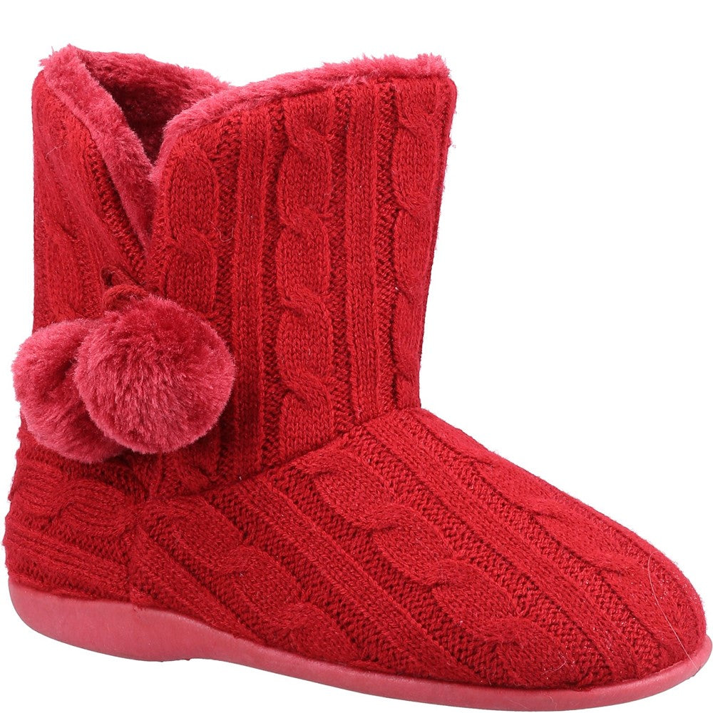 Women's Fleet & Foster Apple Knitted Bootie Slipper