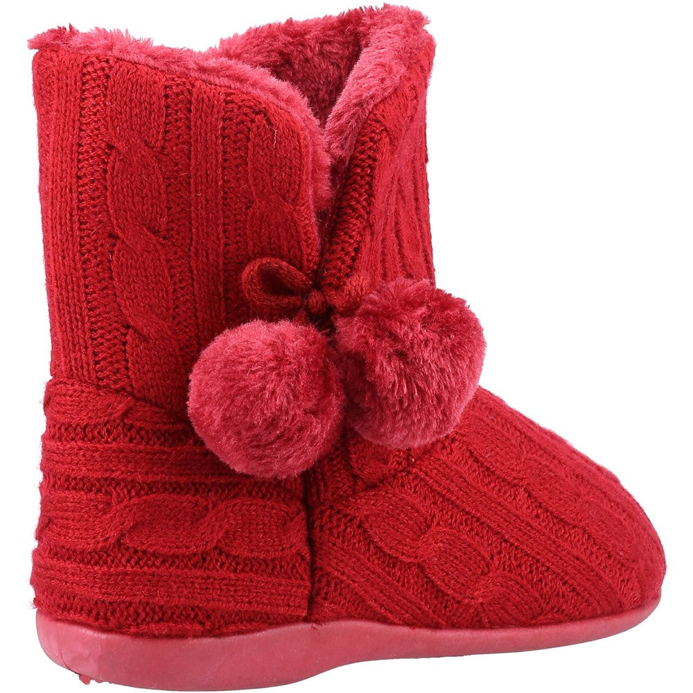 Women's Fleet & Foster Apple Knitted Bootie Slipper