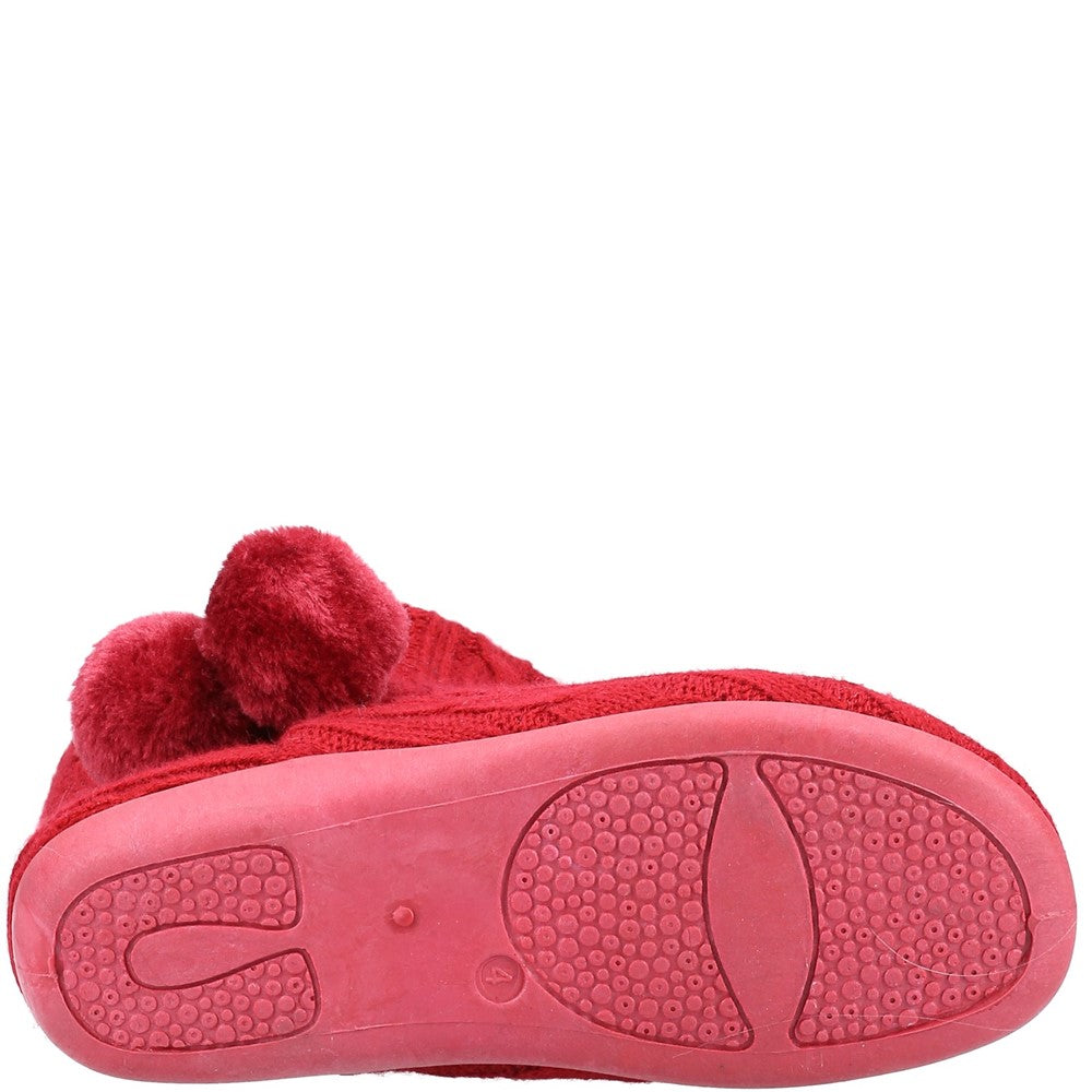 Women's Fleet & Foster Apple Knitted Bootie Slipper