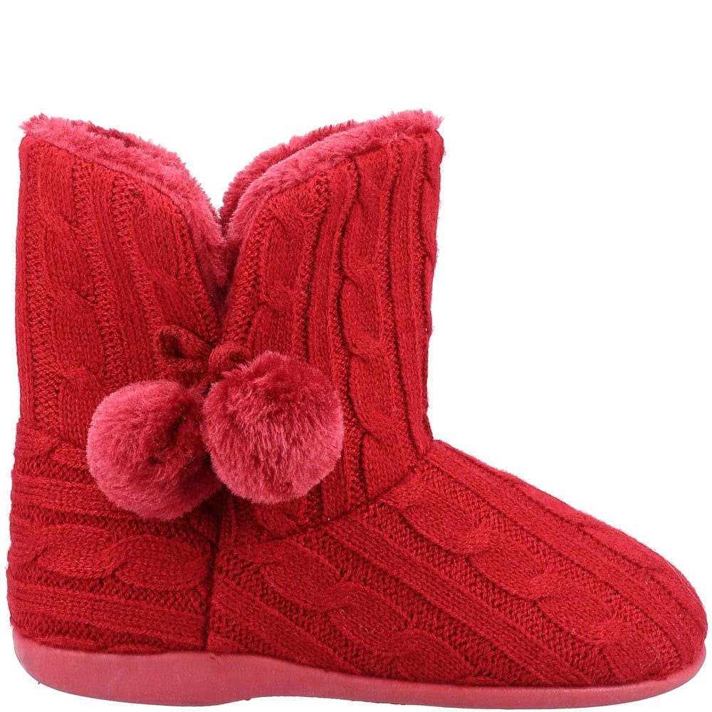 Women's Fleet & Foster Apple Knitted Bootie Slipper