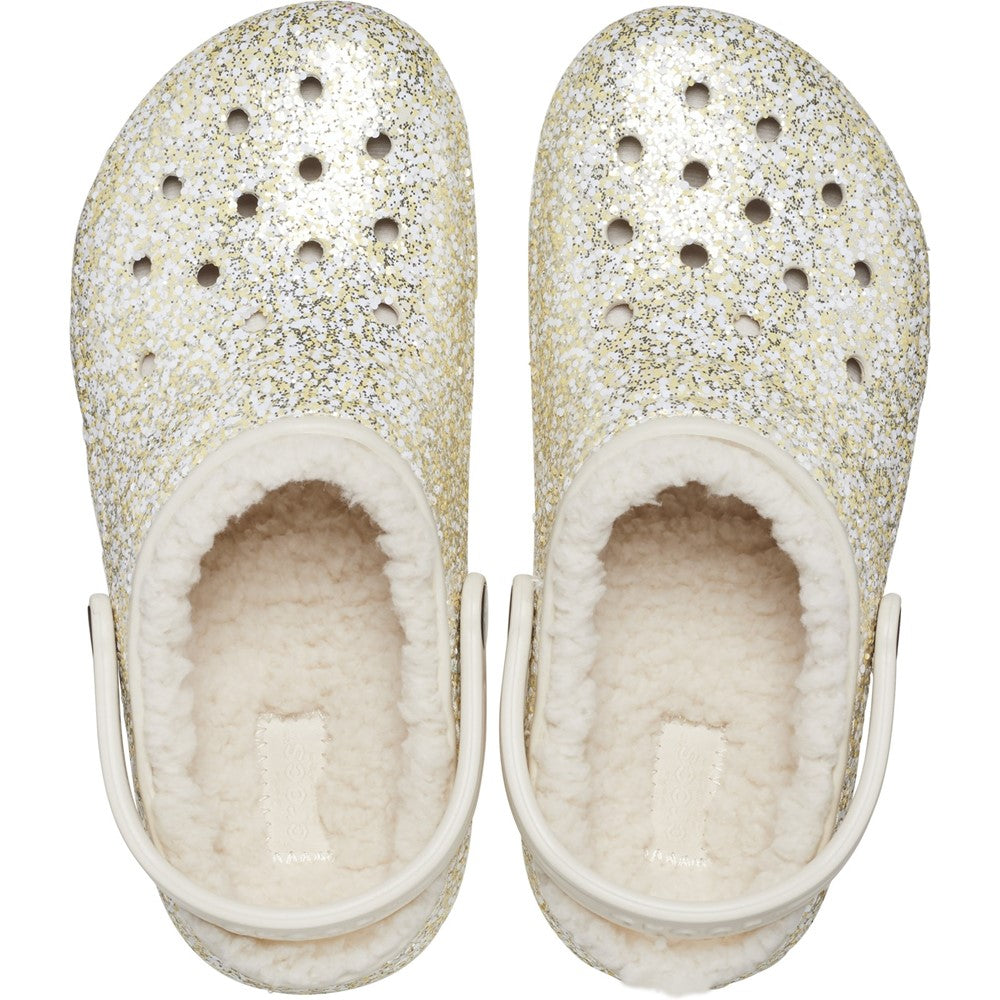 Kids' Crocs Toddlers' Classic Glitter Lined Clog