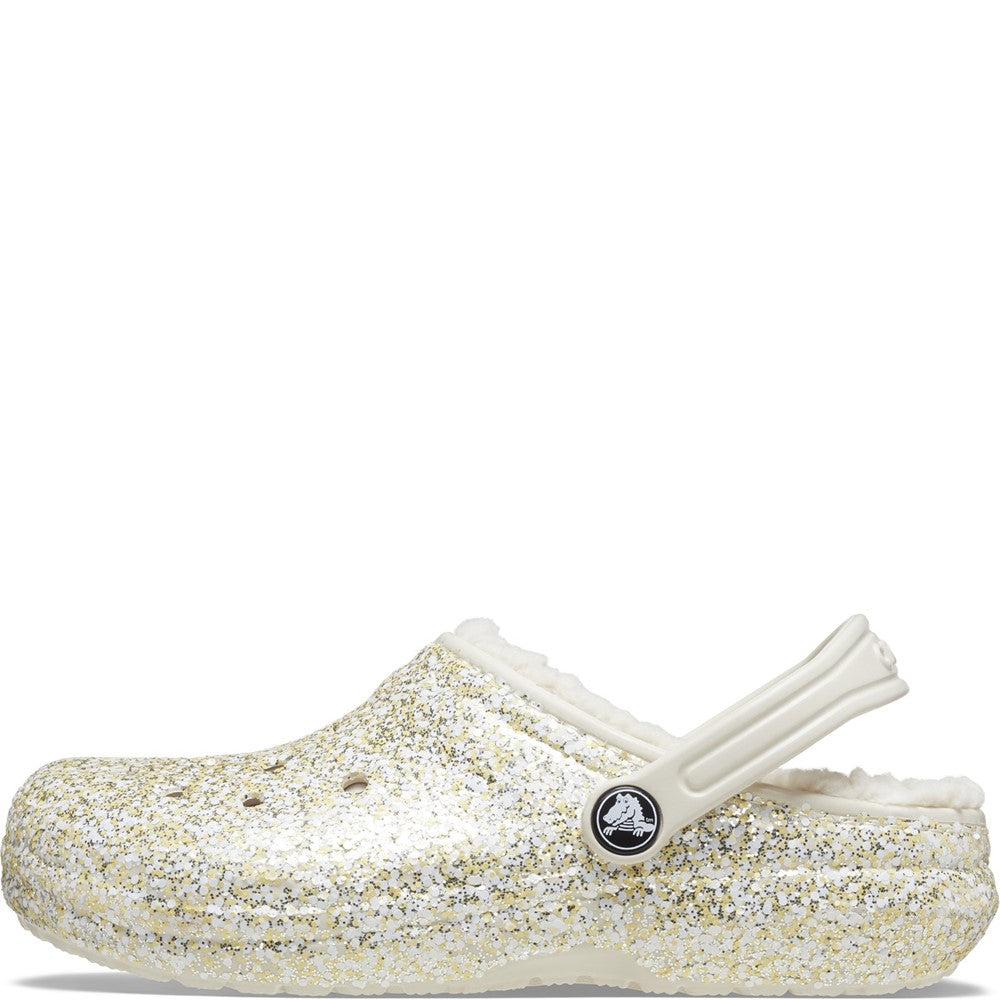 Kids' Crocs Toddlers' Classic Glitter Lined Clog