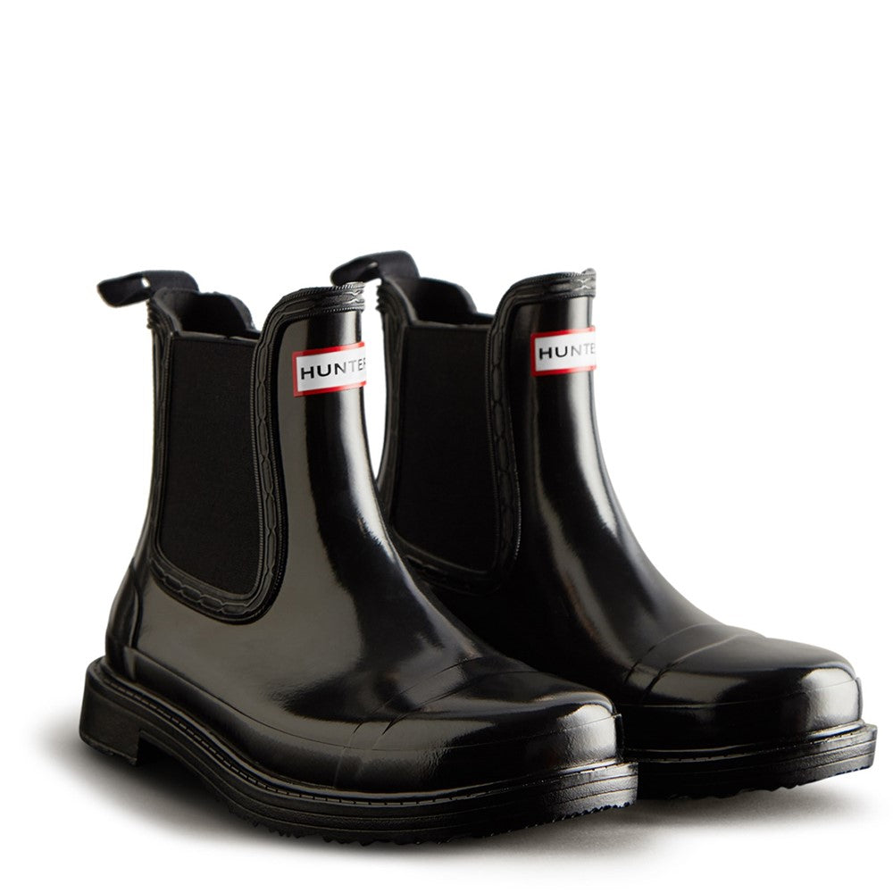 Women's Hunter Commando Gloss Chelsea Boots