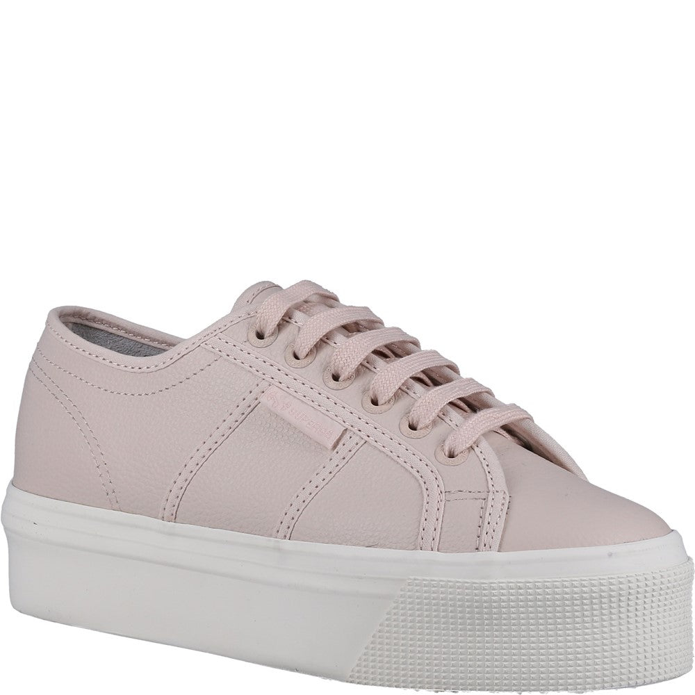 Women's Superga 2790 Tumbled Leather Trainer