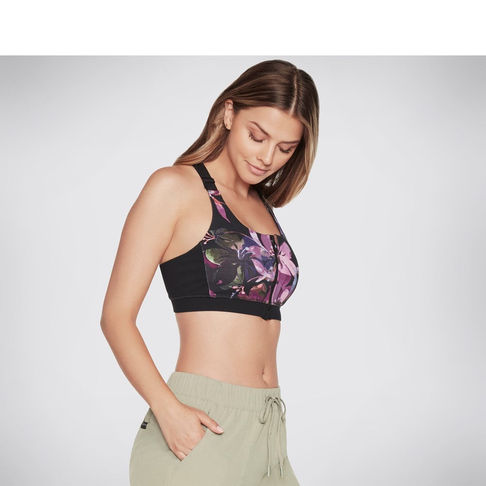 Women's Skechers Goflex Ultraviolet Zip Front Bra