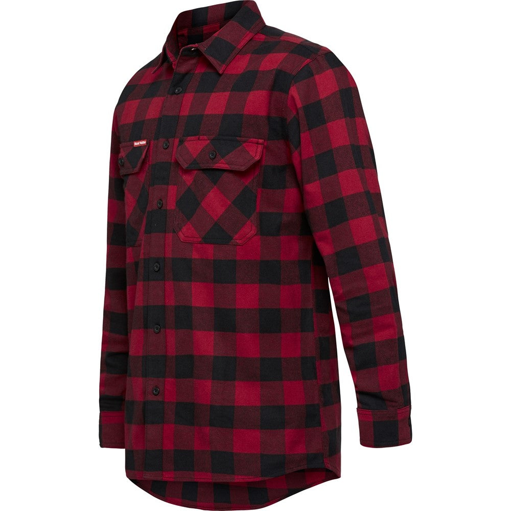 Men's Hard Yakka Long Sleeve Check Flannel Shirt