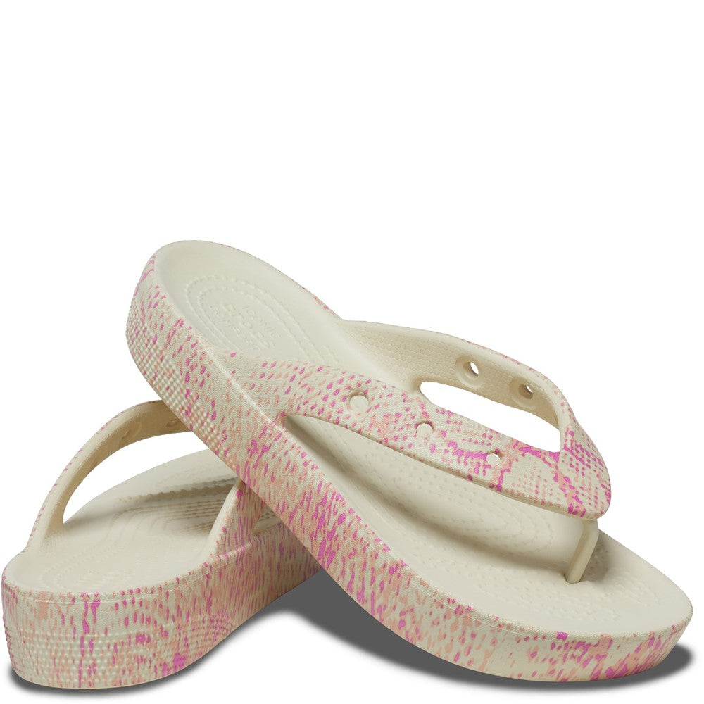Women's Crocs Classic Platform Snake Print
