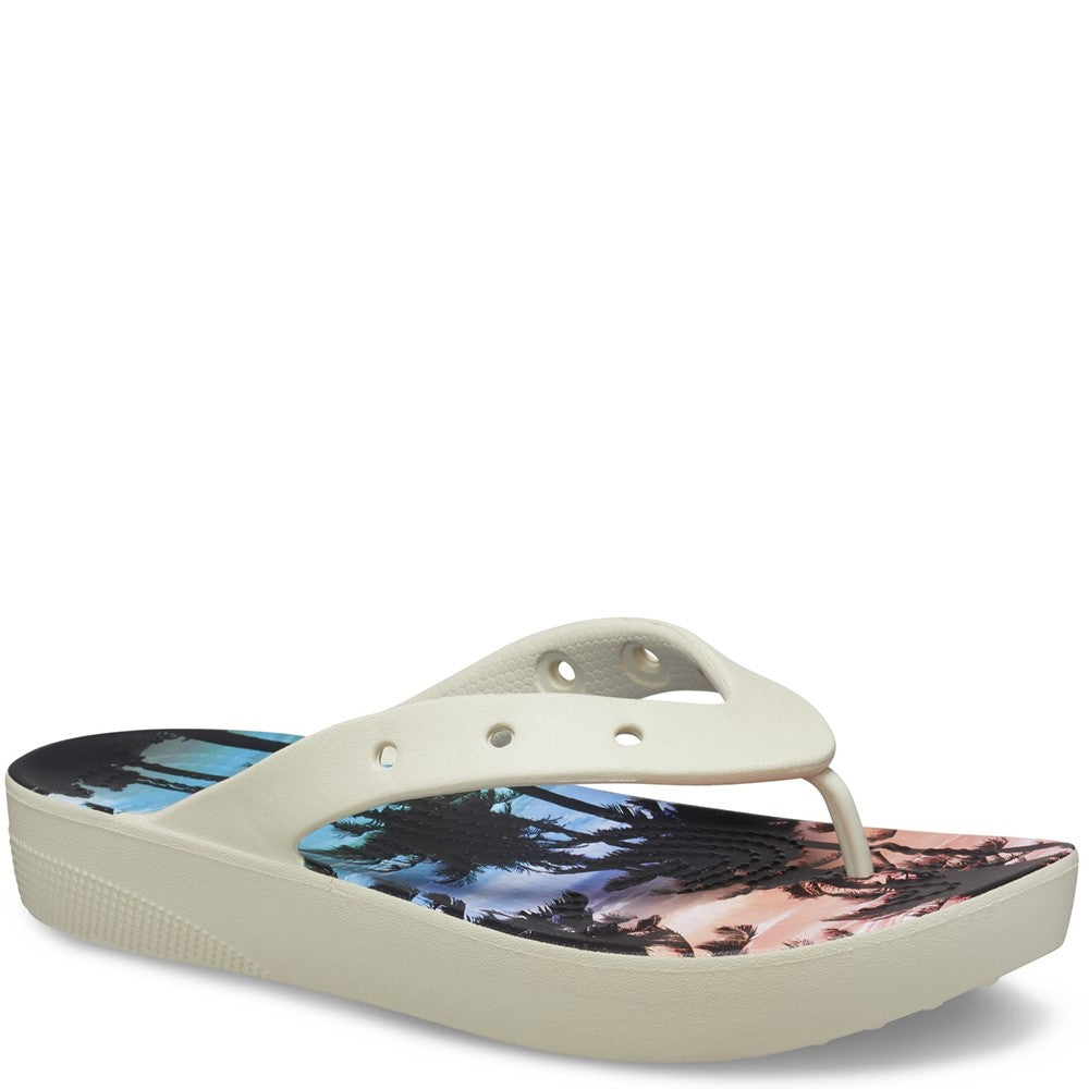 Unisex Crocs Classic Summer Nostalgia Platform Flip Flop