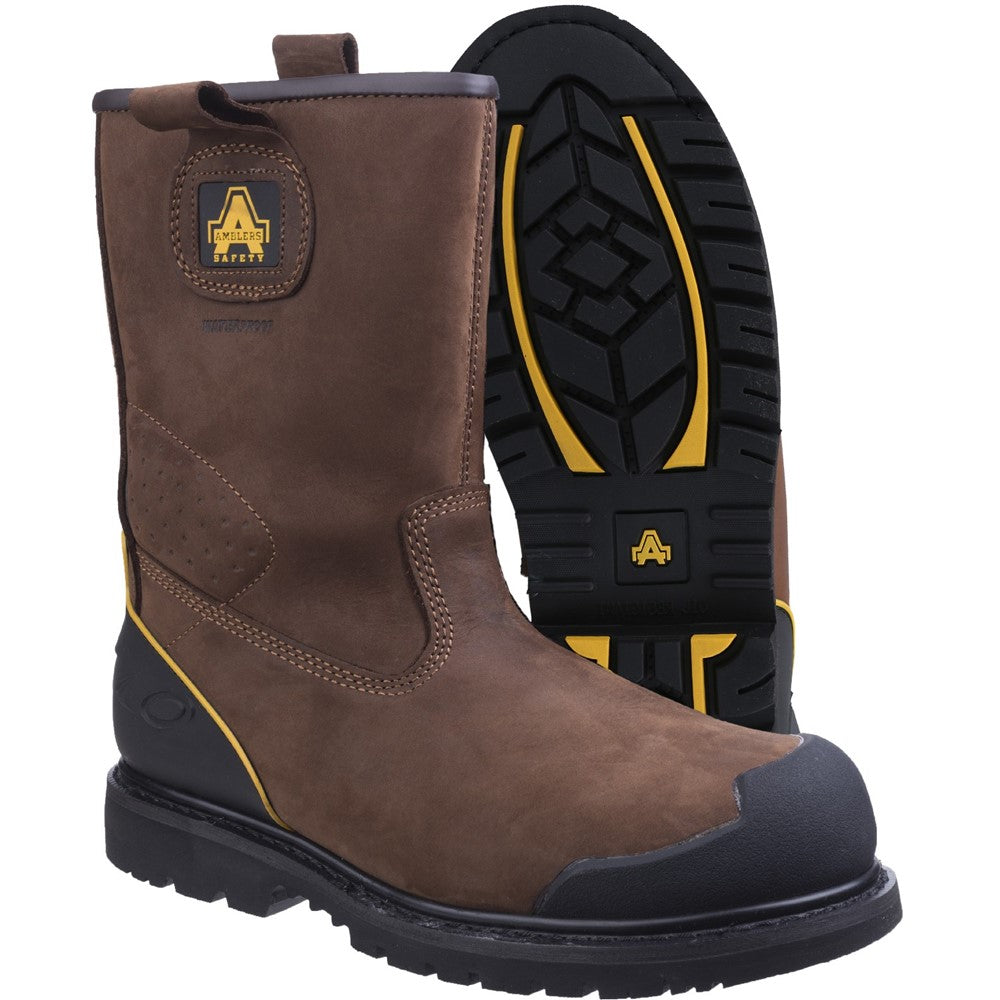 Men's Amblers Safety FS223 Goodyear Welted Waterproof Pull on Industrial Safety Boot