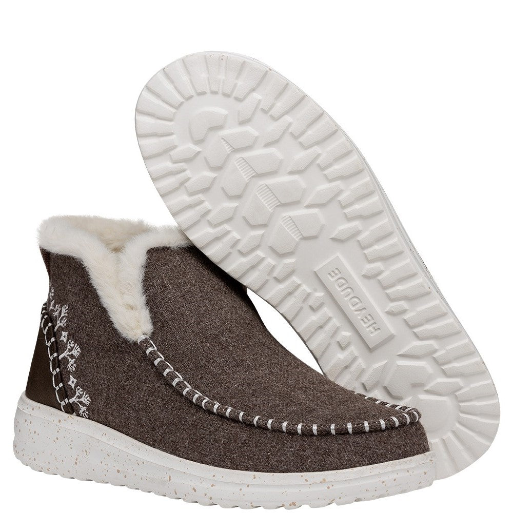Women's HEYDUDE Denny Wool Faux Shearling Boots
