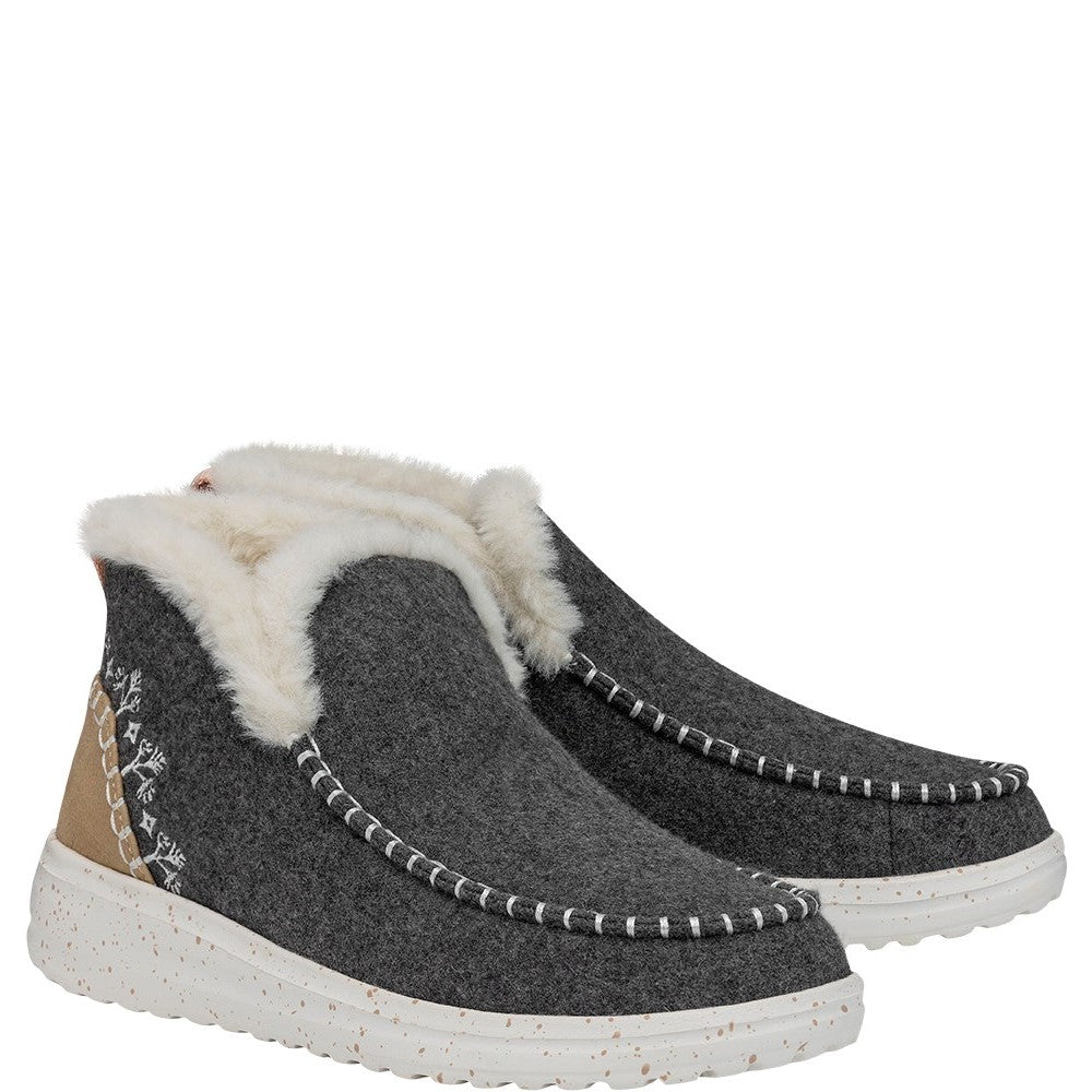Women's HEYDUDE Denny Wool Faux Shearling Boots