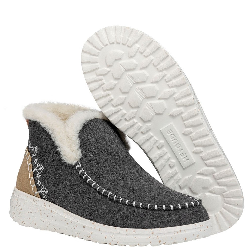Women's HEYDUDE Denny Wool Faux Shearling Boots
