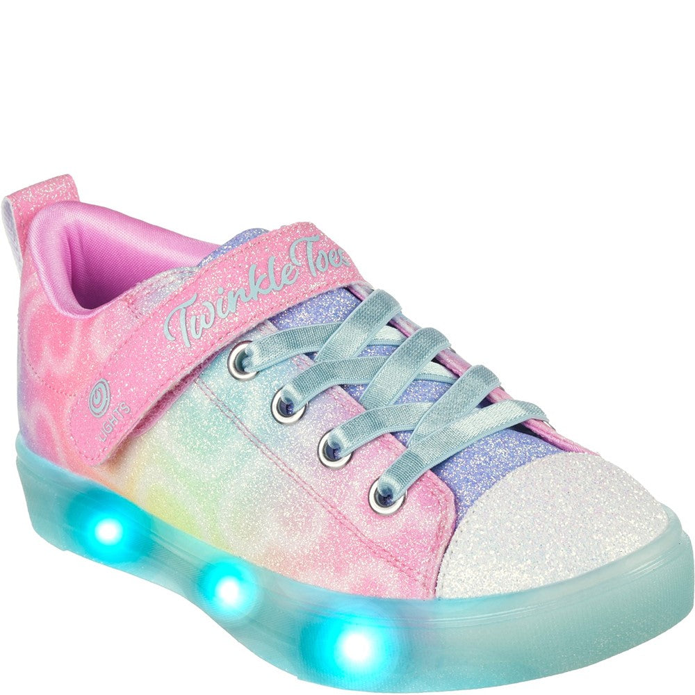 Girls' Skechers Twinkle Sparks Ice - Dreamsicle Shoe