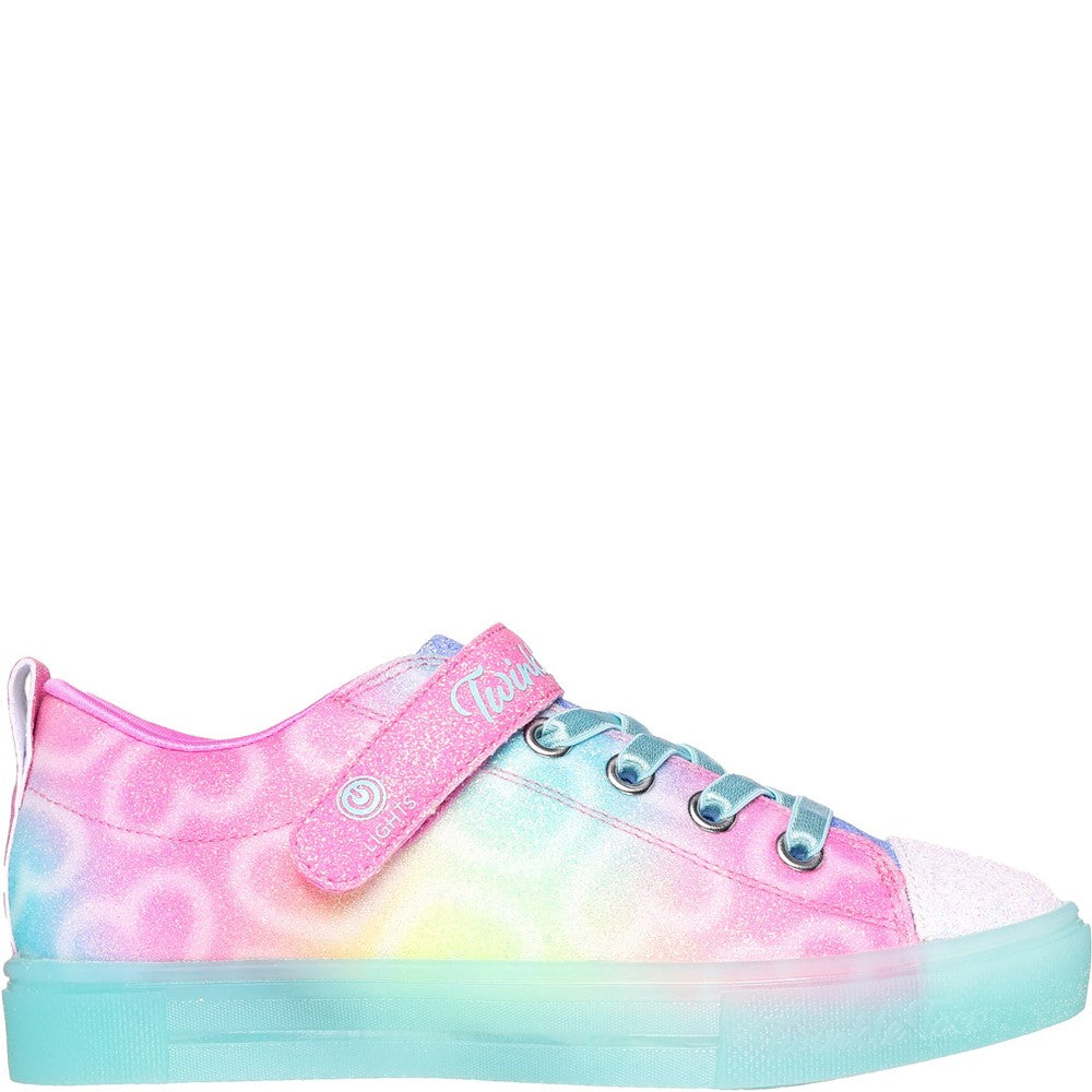 Girls' Skechers Twinkle Sparks Ice - Dreamsicle Shoe