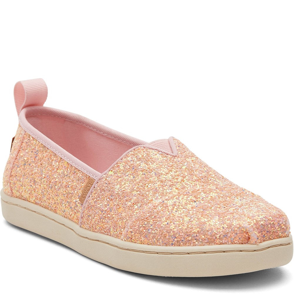 Girls' TOMS Alpargata Sparkle Shoe