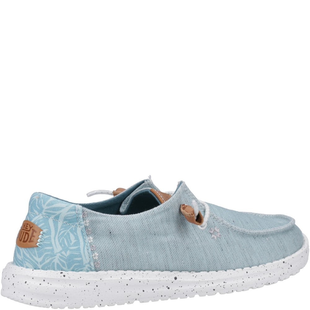 Women's HEYDUDE Wendy Heathered Slub Tropical Shoe