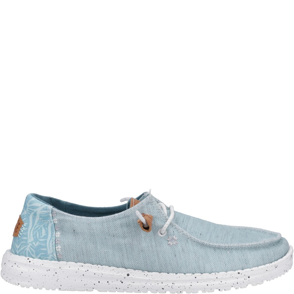 Women's HEYDUDE Wendy Heathered Slub Tropical Shoe