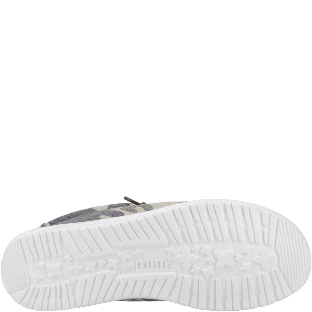 Men's HEYDUDE Wally Washed Camo Shoe