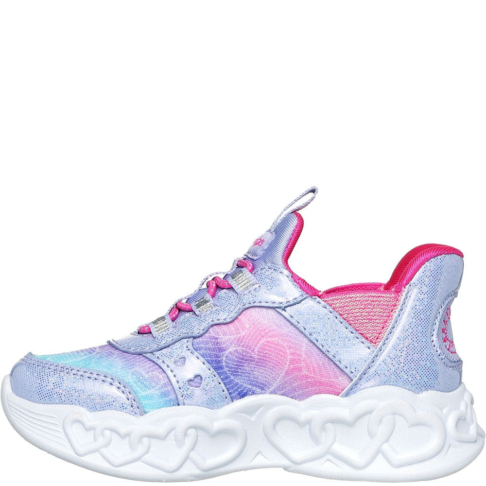 Girls' Skechers Infant Slip-ins: Infinite Heart Lights Trainers