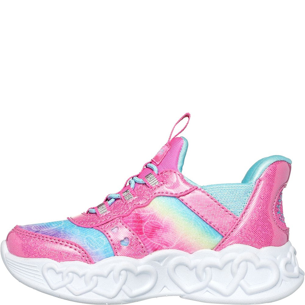 Girls' Skechers Infant Slip-ins: Infinite Heart Lights Trainers