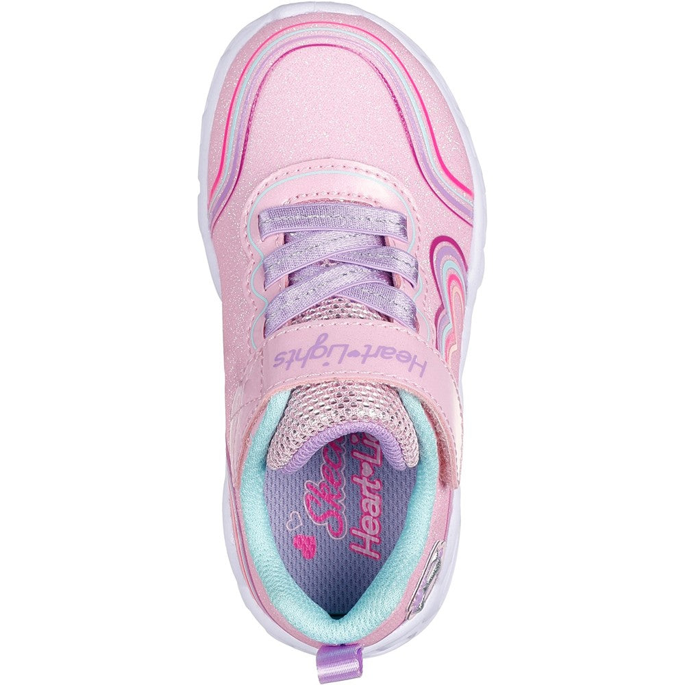 Girls' Skechers Heart Lights - Retro Hearts Infants Shoes