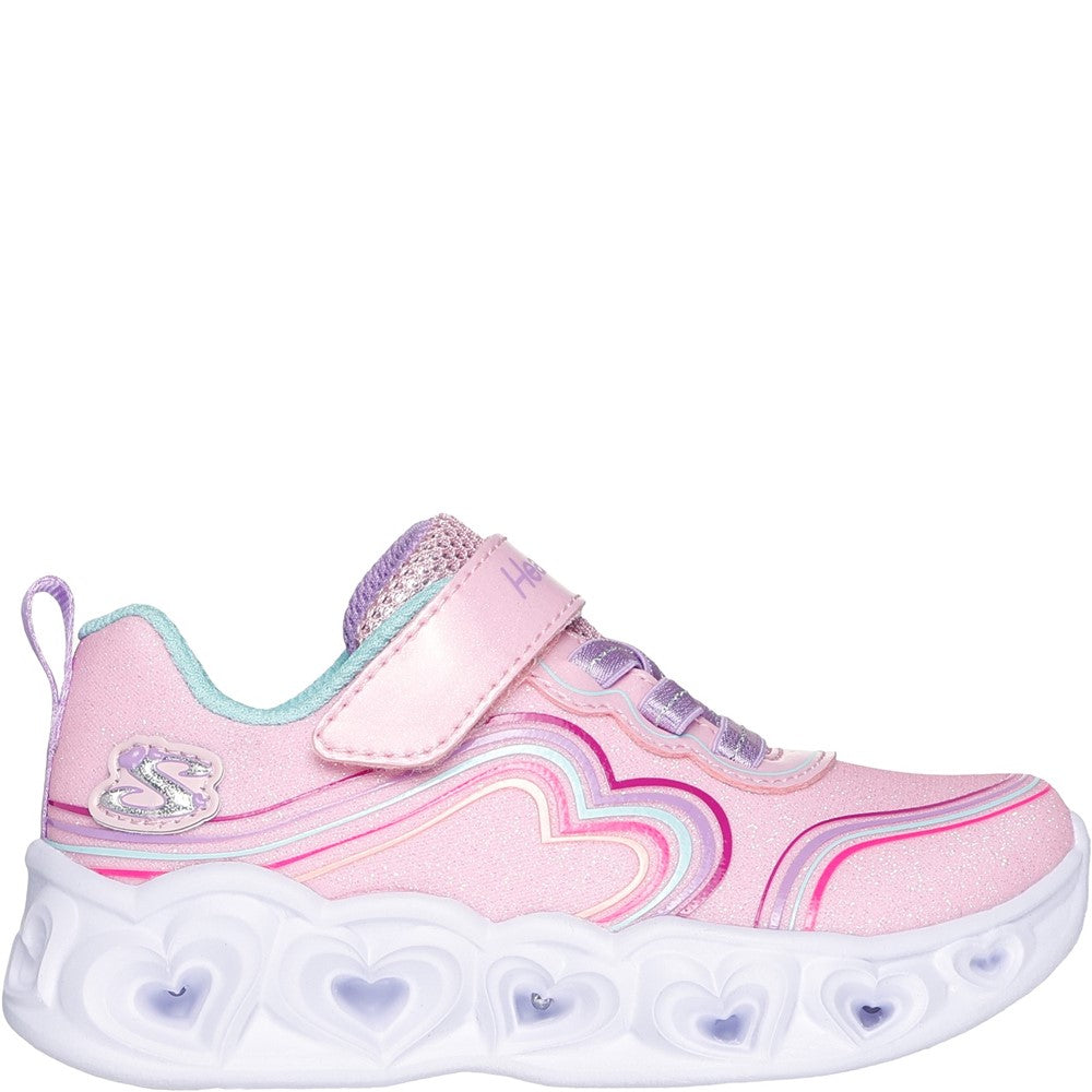 Girls' Skechers Heart Lights - Retro Hearts Infants Shoes