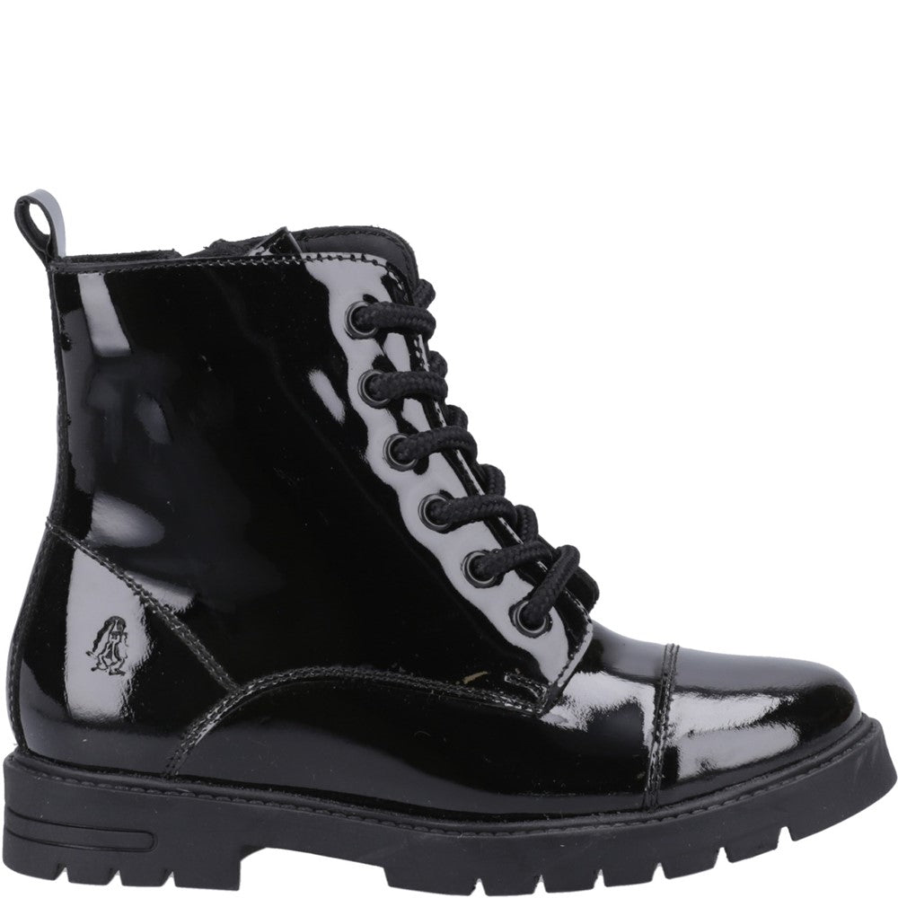 Girls' Hush Puppies Lauren Patent Junior School Shoes