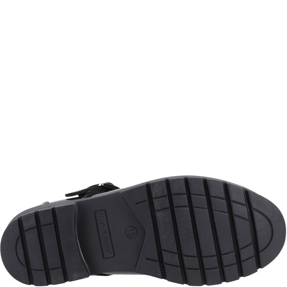 Girls' Hush Puppies Fiona Patent Senior School Shoe