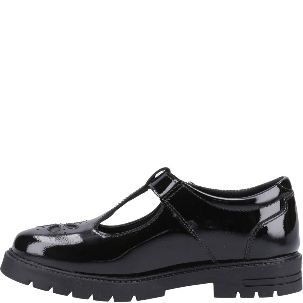 Girls' Hush Puppies Fiona Patent Senior School Shoe