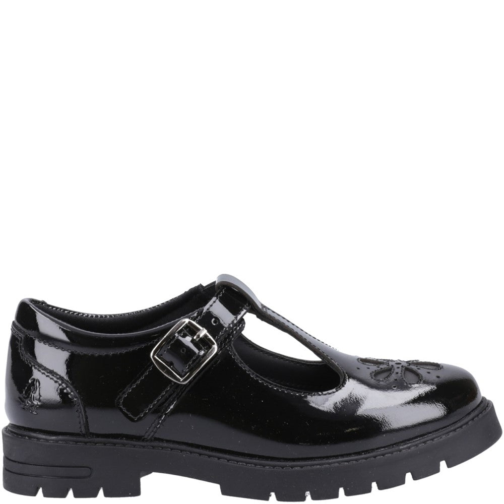 Girls' Hush Puppies Fiona Patent Senior School Shoe