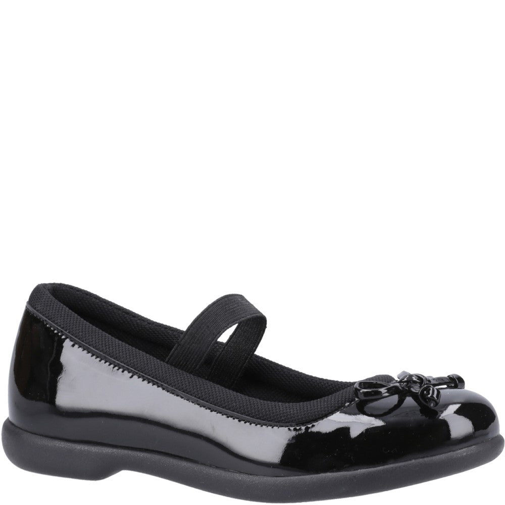 Girls' Hush Puppies Betty Patent Junior School Shoe