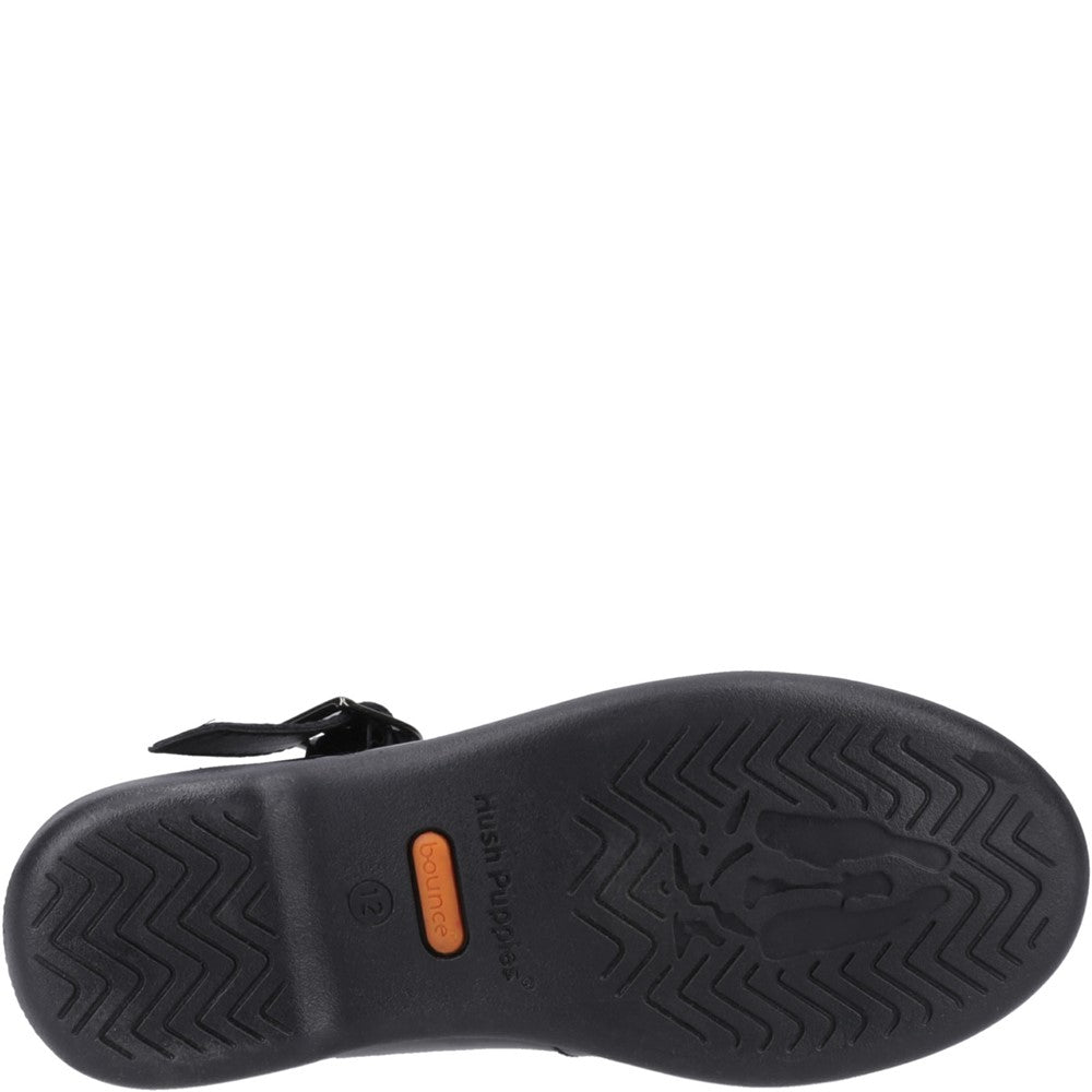 Girls' Hush Puppies Britney Patent Junior School Shoe
