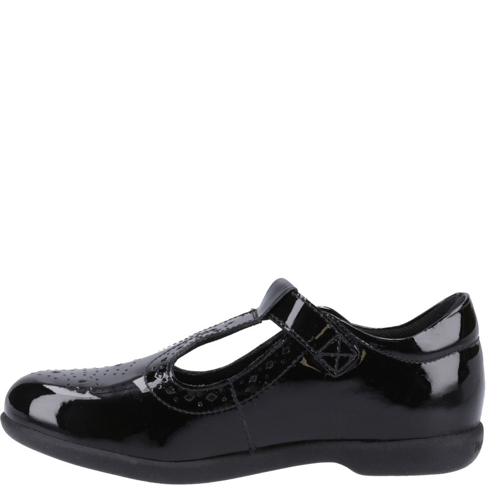 Girls' Hush Puppies Britney Patent Junior School Shoe