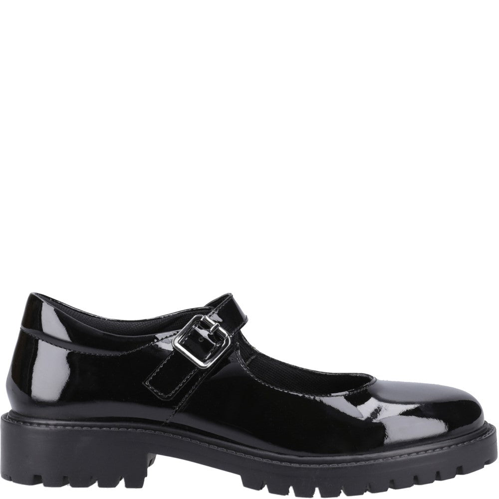 Girls' Hush Puppies Aurora Patent Junior School Shoe