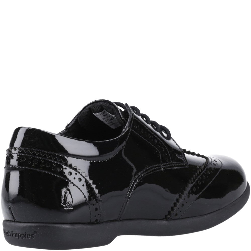 Girls' Hush Puppies Bridget Patent Senior School Shoes