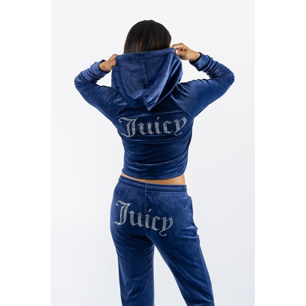 Women's Juicy Couture Classic Velour Hoodie With Juicy Logo