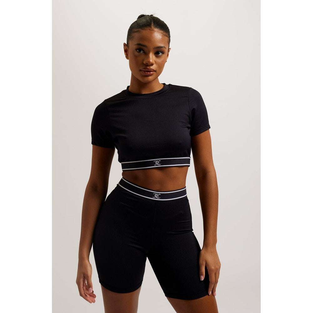 Women's Juicy Couture Rayon Rib Short Sleeve Top