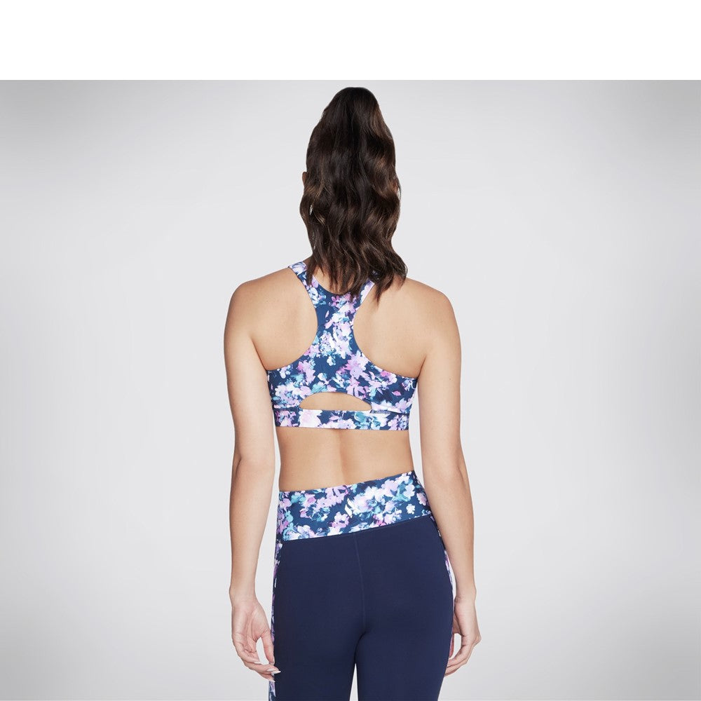 Women's Skechers Misty Floral Zip Front Bra