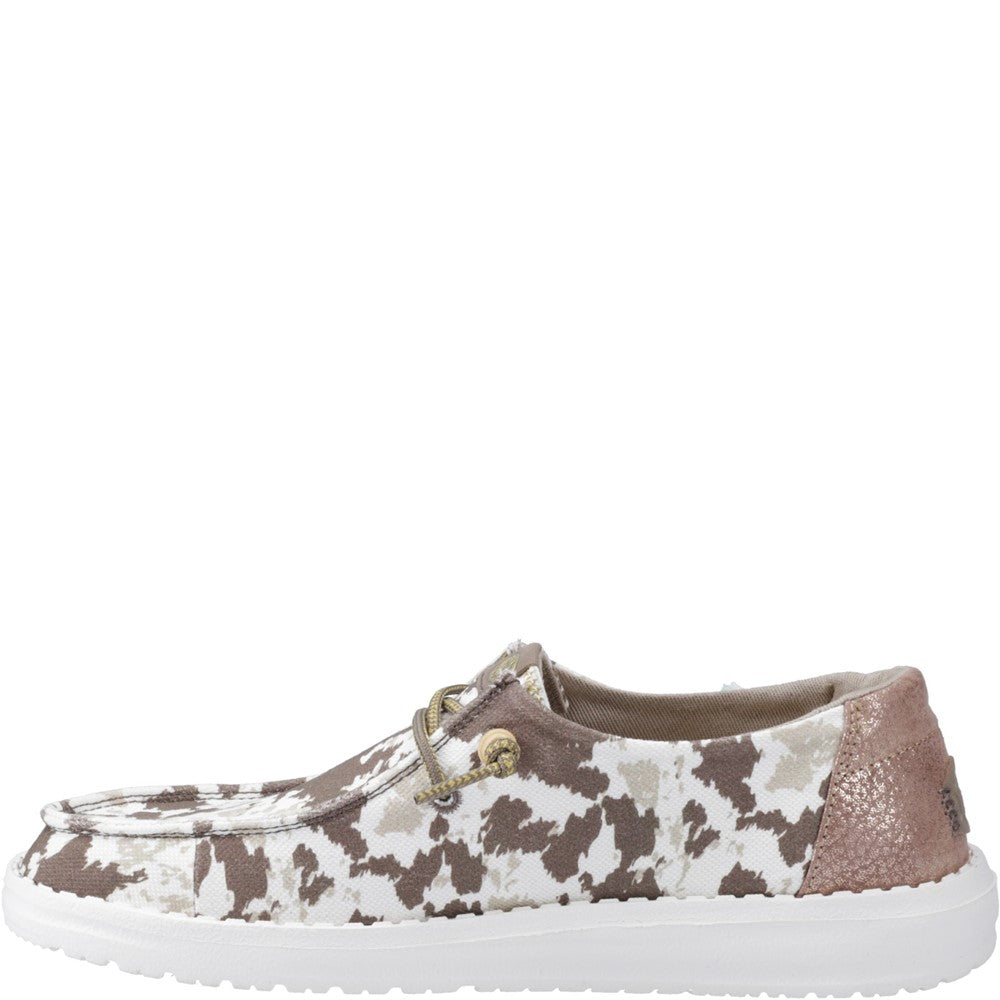 Women's HEYDUDE Wendy Disco Cow Shoes