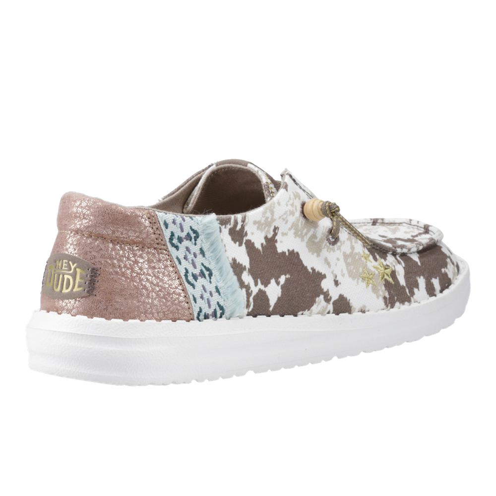 Women's HEYDUDE Wendy Disco Cow Shoes