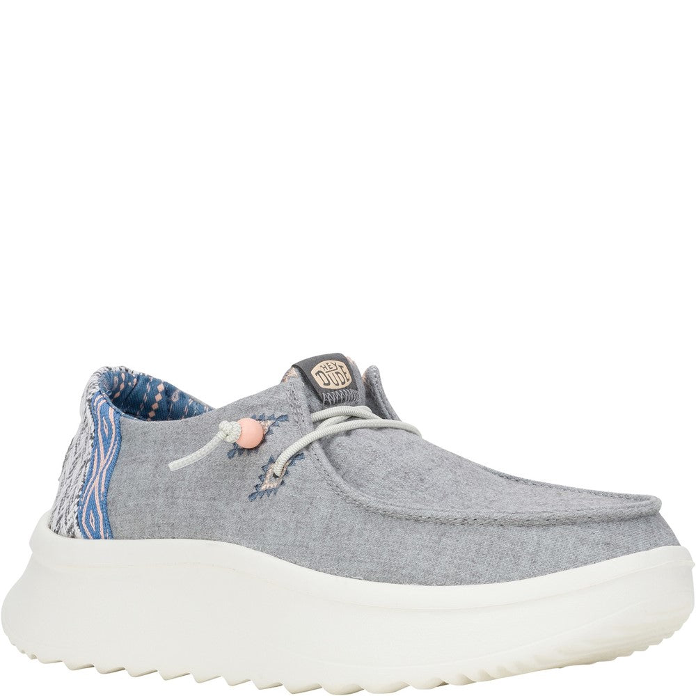 Women's HEYDUDE Wendy Peak Chambray Woven Shoes