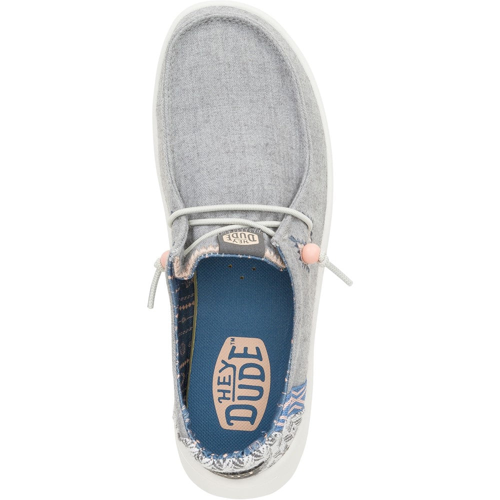 Women's HEYDUDE Wendy Peak Chambray Woven Shoes