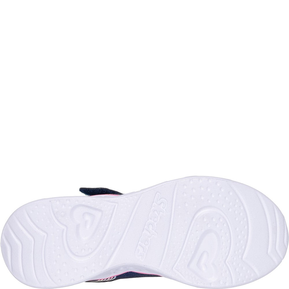 Girls' Skechers Heart Lights Retro Hearts Trainers