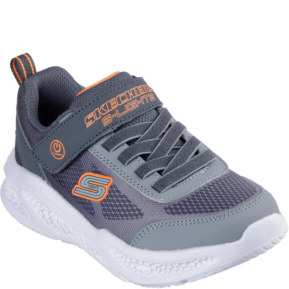 Boys' Skechers Meteor-Lights Krendox Junior Trainers