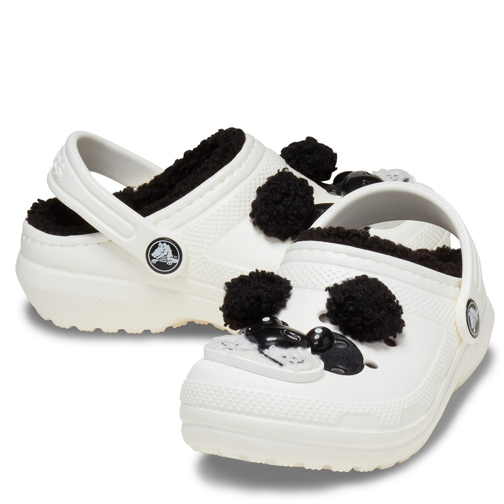 Kids' Crocs Classic Lined Fun Lab Panda Infant Clogs