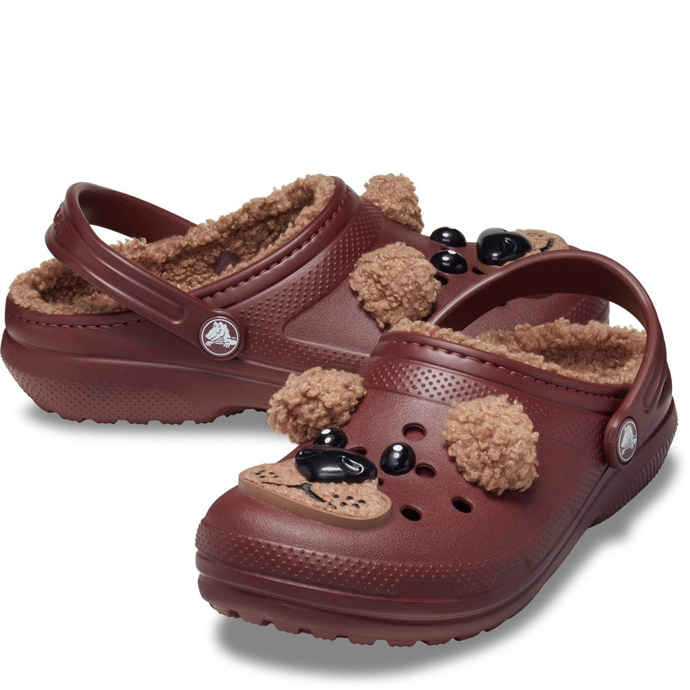 Kids' Crocs Classic Lined Fun Lab Bear Junior Clogs