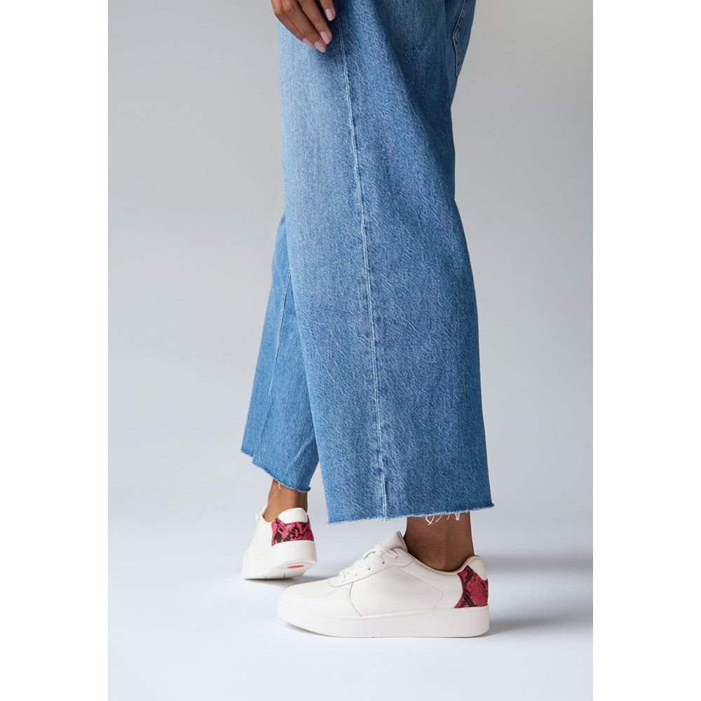 Women's Fitflop Rally Snakeprint-Backtab Sneakers