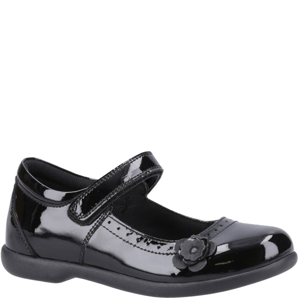 Girls' Hush Puppies Bethany Patent Senior School Shoe (Junior 6)