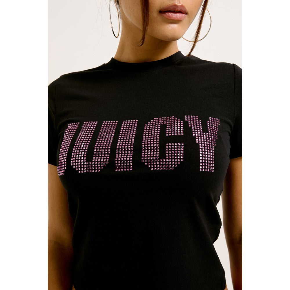 Women's Juicy Couture Impact Juicy Logo Short Sleeve Top